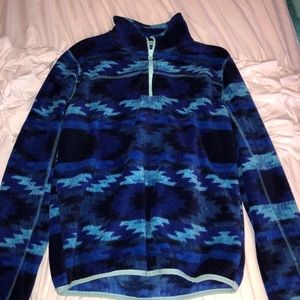 blue quarter zip